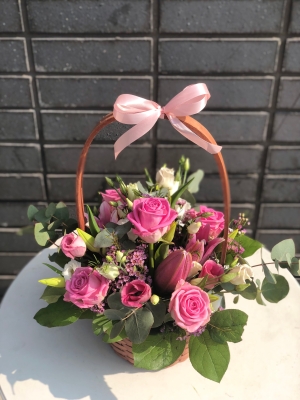 Florist Choice Pink Basket