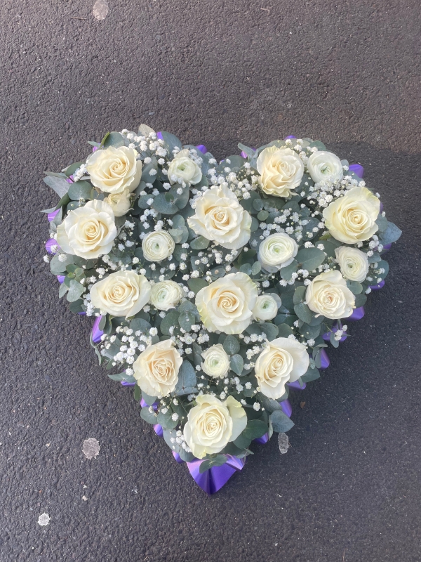 Loose Floral Heart Arrangement