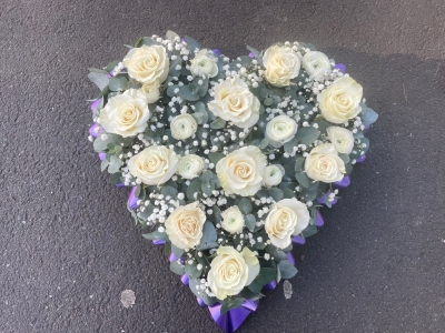 Loose Floral Heart Arrangement