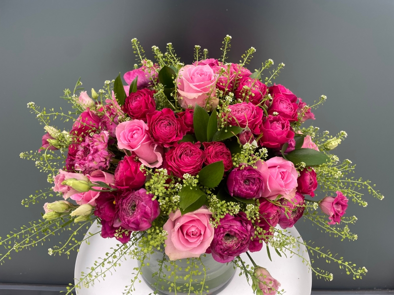 Luxury Florist Choice Pink Vase Arrangement