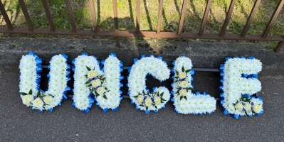 Uncle Tribute   Blue & White