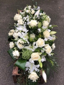 White & Green Coffin Spray