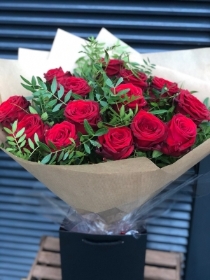 15 Red Roses & Box of chocolates