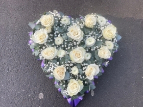 Loose Floral Heart Arrangement