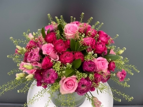 Luxury Florist Choice Pink Vase Arrangement