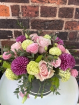 Pink & Green Florist Choice Hatbox