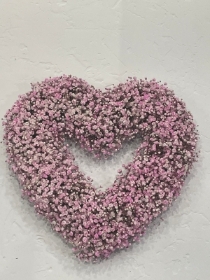 Pink gyp love heart tribute