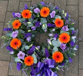 Purple & Orange Wreath